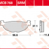 TRW Scheibenbremsbeläge MCB 768 SRM mit ABE