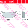 TRW Scheibenbremsbeläge MCB 768 mit ABE