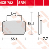 TRW Scheibenbremsbeläge MCB 782 SRM mit ABE
