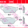 TRW Scheibenbremsbeläge MCB 786 mit ABE