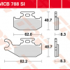 TRW Scheibenbremsbeläge MCB 788 SI mit ABE