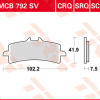TRW Scheibenbremsbeläge MCB 792 SV mit ABE