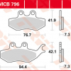 TRW Scheibenbremsbeläge MCB 796 mit ABE