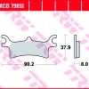 TRW Scheibenbremsbeläge MCB 798 SI