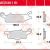 TRW Scheibenbremsbeläge MCB 801 SI