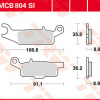 TRW Scheibenbremsbeläge MCB 804 SI