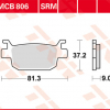 TRW Scheibenbremsbeläge MCB 806 SRM mit ABE