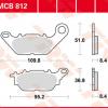 TRW Scheibenbremsbeläge MCB 812 mit ABE