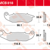 TRW Scheibenbremsbeläge MCB 818