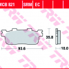 TRW Scheibenbremsbeläge MCB 821