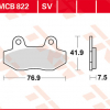 TRW Scheibenbremsbeläge MCB 822 SV mit ABE