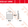 TRW Scheibenbremsbeläge MCB 827 SRM mit ABE