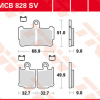 TRW Scheibenbremsbeläge MCB 828 SV