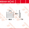 TRW Scheibenbremsbeläge MCB 831SI mit ABE