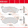 TRW Scheibenbremsbeläge MCB 833 mit ABE