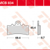 TRW Scheibenbremsbeläge MCB 834 mit ABE für KTM RC/DUKE 125-390 ccm für BMW G 310 ccm