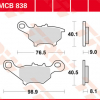 TRW Scheibenbremsbeläge MCB 838 mit ABE