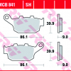 TRW Scheibenbremsbeläge MCB 841 mit ABE