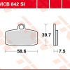 TRW Scheibenbremsbeläge MCB842SI mit ABE