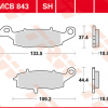 TRW Scheibenbremsbeläge MCB843SH