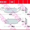 TRW Scheibenbremsbeläge MCB 843