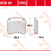 TRW Scheibenbremsbeläge MCB 99 CRQ ECE R90 homologiert