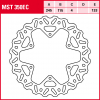 TRW Bremsscheibe MST350EC | starr