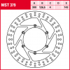 TRW Bremsscheibe MST379 | starr