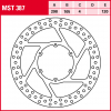 TRW Bremsscheibe MST387 | starr