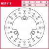 TRW Bremsscheibe MST412 | starr
