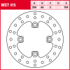 TRW Bremsscheibe MST415 | starr