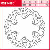 TRW Bremsscheibe MST441EC | starr