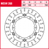 TRW Bremsscheibe MSW268 | schwimmend