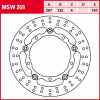 TRW Bremsscheibe MSW269 | schwimmend