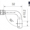TRW Fitting 10,2 mm, 90° gewinkelt, rot