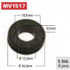 TRW Gummitülle MV1517, rund, Durchm. 24,3 mm, 9mm stark, 12,3 mm Loch (5er Pack)