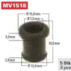 TRW Gummitülle MV1518, rund, Breite 13,0 unten und 15,8 oben, 18 mm hoch, Öffnung 7,5 mm (5er Pack)