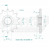 Esjot Stahl Kettenritzel 14Z 520