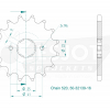 Esjot Stahl Kettenritzel 16Z 520