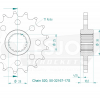Esjot Stahl Kettenritzel 17Z 520