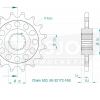 Esjot Stahl Kettenritzel 16Z 520