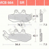TRW Scheibenbremsbeläge MCB 664 mit ABE