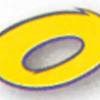 Meryt Aufkleber No. 0 gelb/blau