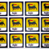 Aufkleber Agip (2x2) x 12