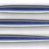 Quattroerre Aufkleberset (6 St.), 23,5cm, 3D Optik Blau Alu eloxiert
