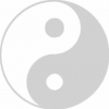 Geiwiz Aufkleber Ying Yang silber