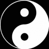 Geiwiz Aufkleber Ying Yang weiß