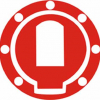 Quattroerre Aufkleber Tankdeckel , (3D Optik rot,eloxiert)