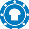 Quattroerre Aufkleber Tankdeckel , (3D Optik blau,eloxiert)