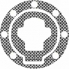Quattroerre Aufkleber Tankdeckel , (Real fiber)